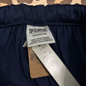 Victoria's Secret Pink Navy silk pants